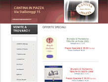 Tablet Screenshot of cantinainpiazza.it